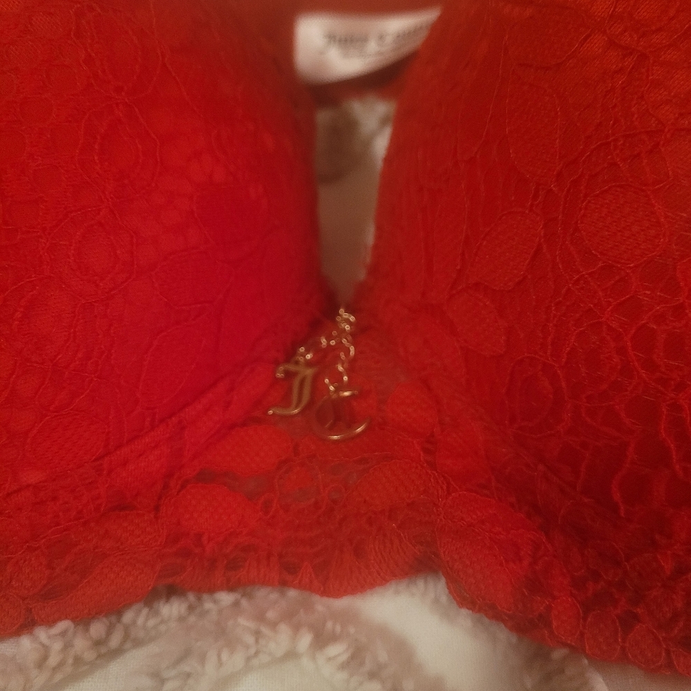 Juicy Couture Scarlet Red Lace Women's Bra 38C